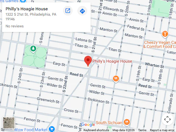 Location, 1322 S 21st St, Philadelphia, PA 19146